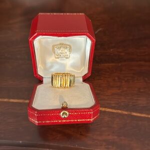 Genuine Cartier heavy 18k gold ring